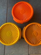 3 prachtige retro/ vintage Tupperware bakjes, Huis en Inrichting, Ophalen of Verzenden, Zo goed als nieuw, Bruin