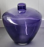 Glazen vaas (Paars) taps toelopend, Overige kleuren, Ophalen of Verzenden, Minder dan 50 cm, Glas