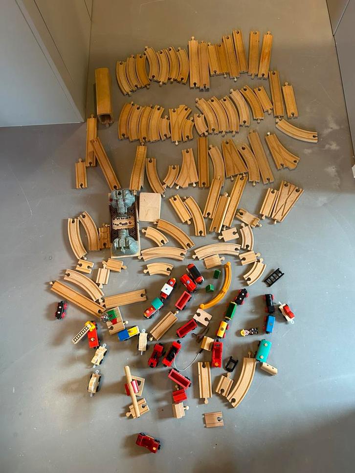 BRIO houten treinset, Kinderen en Baby's, Speelgoed | Houten speelgoed, Gebruikt, Ophalen