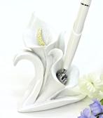 Receptie pen en houder set calla lily., Ophalen of Verzenden, Nieuw, Versiering, Geboorte of Huwelijk