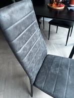 Leen Bakker Eetkamerstoelen - Grijs, Huis en Inrichting, Stoelen, Ophalen, Gebruikt, Vier, Stof