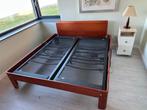 Auping Elektrisch Verstelbare Bedbodem + Houten Frame, 90 cm, Bruin, Tweepersoons, Ophalen of Verzenden