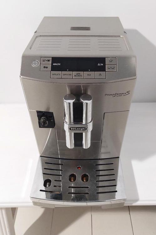 DeLonghi PrimaDonna S De Luxe ECAM 28.465.M, Witgoed en Apparatuur, Koffiezetapparaten, Gebruikt, Gemalen koffie, Koffiebonen