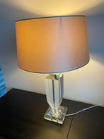 Glazen lamp met John Galliano kap, Ophalen, Zo goed als nieuw, Glas, 50 tot 75 cm