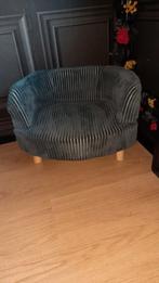 Hondenbankje antraciet ribstof, Dieren en Toebehoren, Ophalen of Verzenden