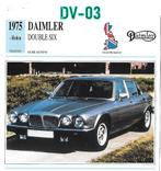 Dv3 autokaart daimler double six ( 1975 ), Ophalen of Verzenden, Zo goed als nieuw
