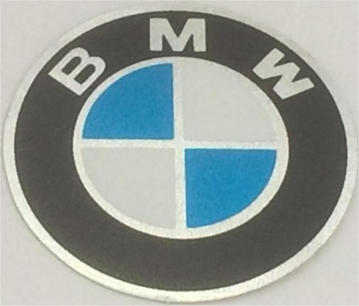 BMW Logo metallic sticker #3, Motoren, Accessoires | Stickers, Ophalen of Verzenden