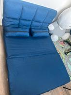 Blauwe Futon Bedbank - Zo goed als nieuw!, Huis en Inrichting, Blauw, Ophalen of Verzenden, Zo goed als nieuw, 200 cm