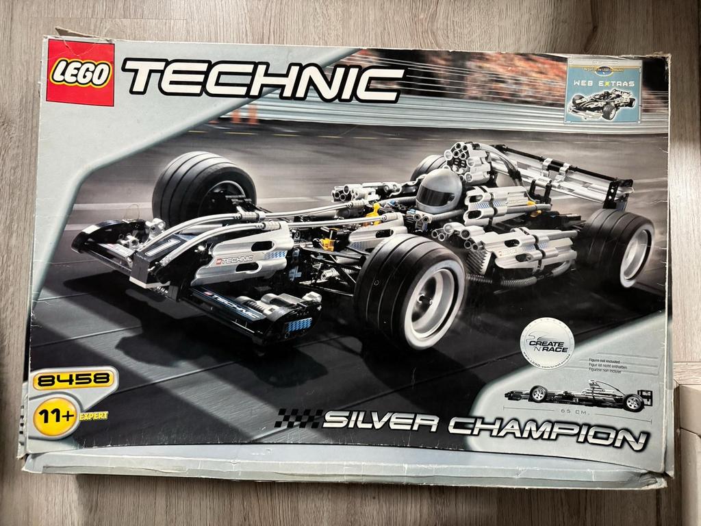 Lego Technic F1 Silver Champion 8458, Kinderen en Baby's, Speelgoed | Duplo en Lego, Ophalen of Verzenden, Gebruikt, Complete set