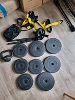 Complete home gym: Dumbbell, TRX, wheel, Ophalen of Verzenden, Zo goed als nieuw