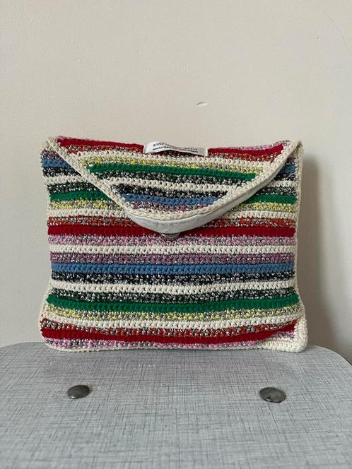 Gehaakt Anne-Claire Petit envelop tasje, 21x17,5cm. Etui, Sieraden, Tassen en Uiterlijk, Tassen | Damestassen, Gebruikt, Handtas