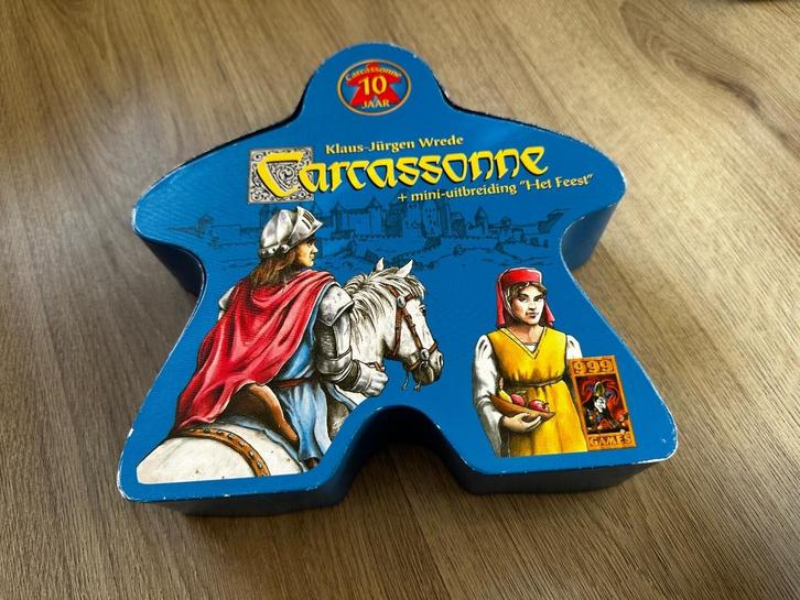 Carcassonne Jubileumeditie (ZONDER Het Feest Uitbreiding), Hobby en Vrije tijd, Gezelschapsspellen | Bordspellen, Gebruikt, Ophalen of Verzenden