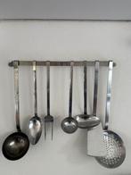 Vintage Sola Gero Zilmeta hamerslag lepelrek 8 delig, Ophalen of Verzenden, Zo goed als nieuw