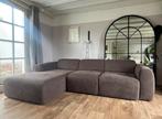 Nieuwe vierpersoons-bank chaise longue, Huis en Inrichting, Ophalen, Zo goed als nieuw, Stof, Japondi