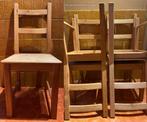 4 HOUTEN STOELEN €25 AMSTERDAM, Huis en Inrichting, Stoelen, Ophalen, Gebruikt, Bruin, Eén