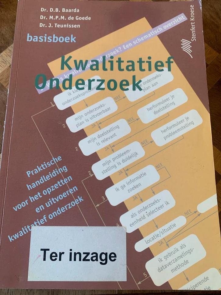 Kwalitatief Onderzoek - Basisboek, Boeken, Studieboeken en Cursussen, Gelezen, HBO, Gamma, Ophalen of Verzenden