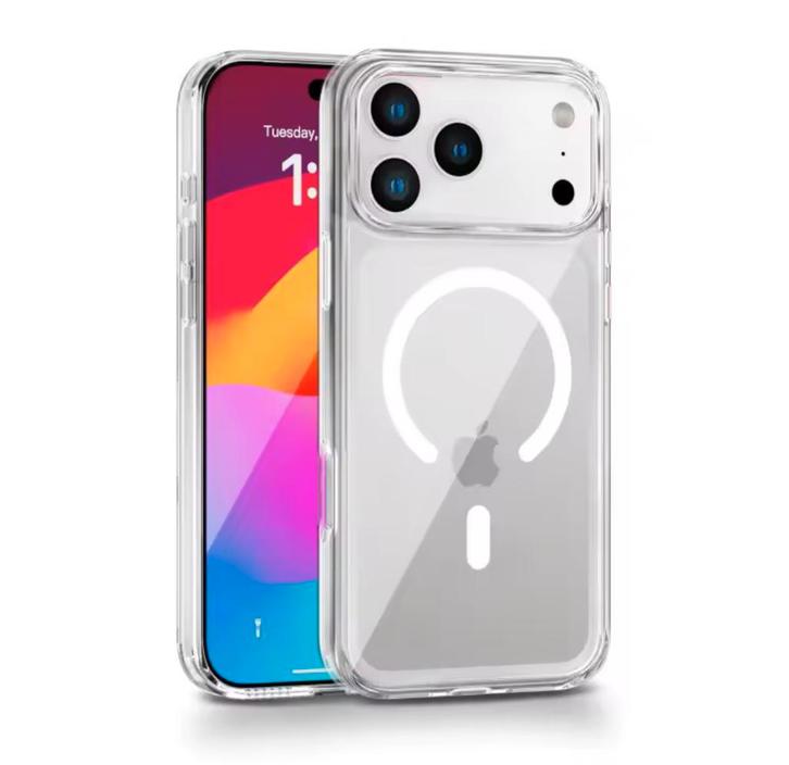 iPhone 13/14/15/16/ 17 MagSafe Case Transparant | Black, Telecommunicatie, Mobiele telefoons | Hoesjes en Frontjes | Apple iPhone