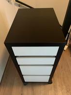 IKEA ladekastje zwart/wit, Huis en Inrichting, Kasten | Ladekasten, 100 tot 150 cm, Ophalen of Verzenden, Zo goed als nieuw, 3 of 4 laden