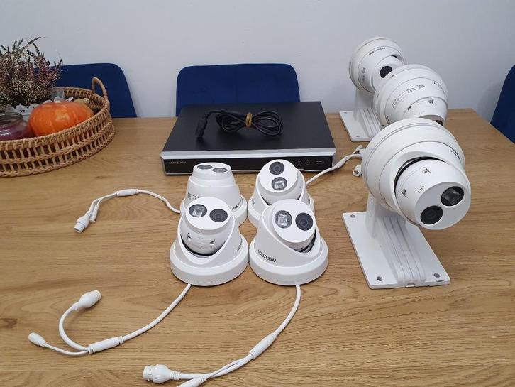 Hikvision cameras PoE + Hikvision recorder, top staat!, Audio, Tv en Foto, Videobewaking, Zo goed als nieuw, Ophalen