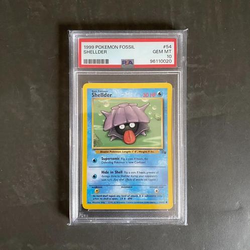 Pokémon #54 Shellder Fossil PSA 10, Hobby en Vrije tijd, Verzamelkaartspellen | Pokémon, Nieuw, Losse kaart, Ophalen of Verzenden