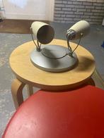 Plafondlamp met 2 spotjes, Huis en Inrichting, Lampen | Tafellampen, Ophalen of Verzenden, Gebruikt, Metaal, Minder dan 50 cm