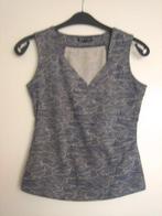 Prachtige blauw-beige top (of combinatie) ZILCH, M snazzeys, Kleding | Dames, Tops, Maat 38/40 (M), Zo goed als nieuw, Zonder mouw