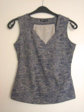 Prachtige blauw-beige top (of combinatie) ZILCH, M snazzeys beschikbaar voor biedingen