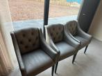 Keijzer & Co eetkamerstoelen, Huis en Inrichting, Fauteuils, Minder dan 75 cm, Ophalen of Verzenden, Zo goed als nieuw, Stof