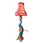 Unieke Pauw Tafellamp, Huis en Inrichting, Vintage, Ophalen of Verzenden, Minder dan 100 cm, Hout