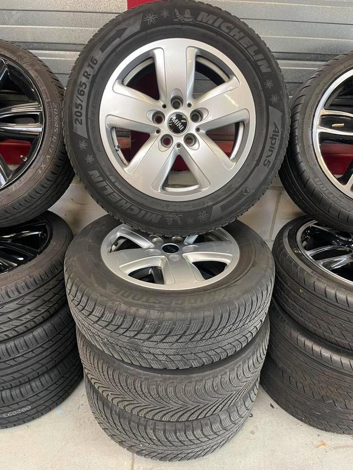 3 x Winterbanden set Mini Countryman F60 > 2017 zwart/zilver, Auto-onderdelen, Banden en Velgen, Banden en Velgen, Winterbanden