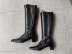 Zwarte Laarzen met bruin stiksel maat 43, Ophalen, Hoge laarzen, Zwart, Zo goed als nieuw