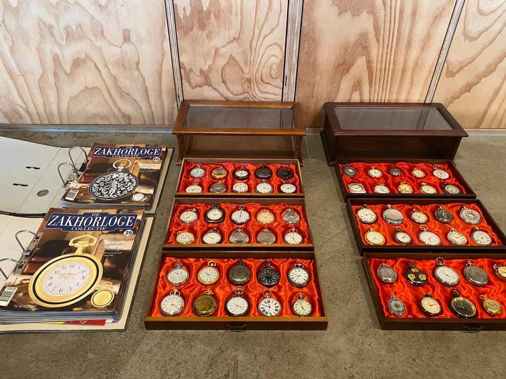 Verzameling zakhorloges - uniek - 60 stuks - nochris 2.0, Sieraden, Tassen en Uiterlijk, Horloges | Antiek, Overige merken, Staal