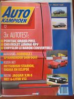 Autokampioen 12 1990 Jaguar XJR-S V12, Starion Sigma Eclipse, Ophalen of Verzenden, Nieuw, Mitsubishi