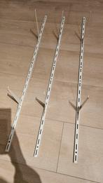 3x Wandrekken met plankdragers, Ophalen of Verzenden, Gebruikt