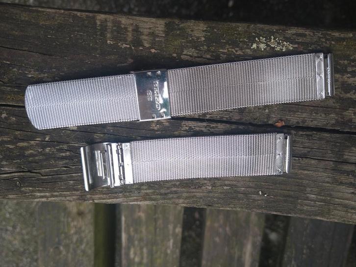 Seiko Milanese band 18mm, Sieraden, Tassen en Uiterlijk, Horloges | Heren, Zo goed als nieuw, Seiko, Staal, Staal, Ophalen of Verzenden