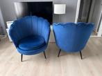 Twee fluwelen fauteuils, Huis en Inrichting, Fauteuils, Ophalen, Zo goed als nieuw, 75 tot 100 cm, 50 tot 75 cm