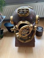 KOPER EN MESSING DUIKHELM, Antiek en Kunst, Antiek | Koper en Brons, Ophalen, Koper