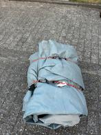Hoes voor over caravan, Ophalen