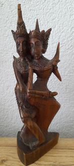 Rama en Sita Bali indonesie tropisch hout 19.5 cm, Verzenden