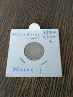 Zilveren kwartje uit 1890. Zonder punt.  B. in houdertje, Postzegels en Munten, Munten | Nederland, Zilver, Ophalen of Verzenden
