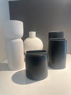 Leuke set van 5 decoratieve potten, Ophalen, Wit, Aardewerk of Porselein, Zo goed als nieuw