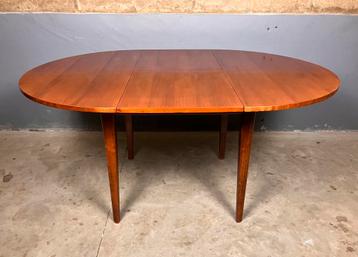 Mid century rond ovaal eettafel uitschuifbaar vintage beschikbaar voor biedingen