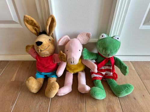 Max Velthuis knuffels 3 stuks., Kinderen en Baby's, Speelgoed | Knuffels en Pluche, Zo goed als nieuw, Kikker, Ophalen