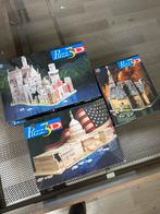 Vintage 3D puzzels (Neuschwanstein, Capitol, Kapel), Ophalen of Verzenden, Minder dan 500 stukjes, Rubik's of 3D-puzzel