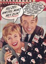 retro reclame 1965 Amstel bier met de fliptopper fles, Overige typen, Ophalen of Verzenden