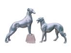 ART DECO samac beeld greyhounds borzoi France CARVIN?, Antiek en Kunst, Ophalen