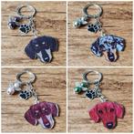 Tas/Sleutelhanger Teckel Dachshund met beschermengeltje, Verzenden, Nieuw, Dier of Natuur