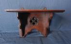 Eikenhouten wandconsole neo-gotisch ca. 1900 hxb 18,8 x 25,2, Ophalen of Verzenden