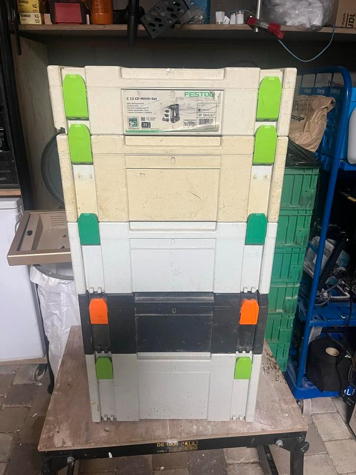 Festool Systainers - Diverse Maten, Doe-het-zelf en Verbouw, Gereedschapskisten, Gebruikt, Ophalen of Verzenden