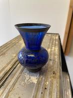Italiaans decoratief vintage blauw glazen vaasje, Ophalen